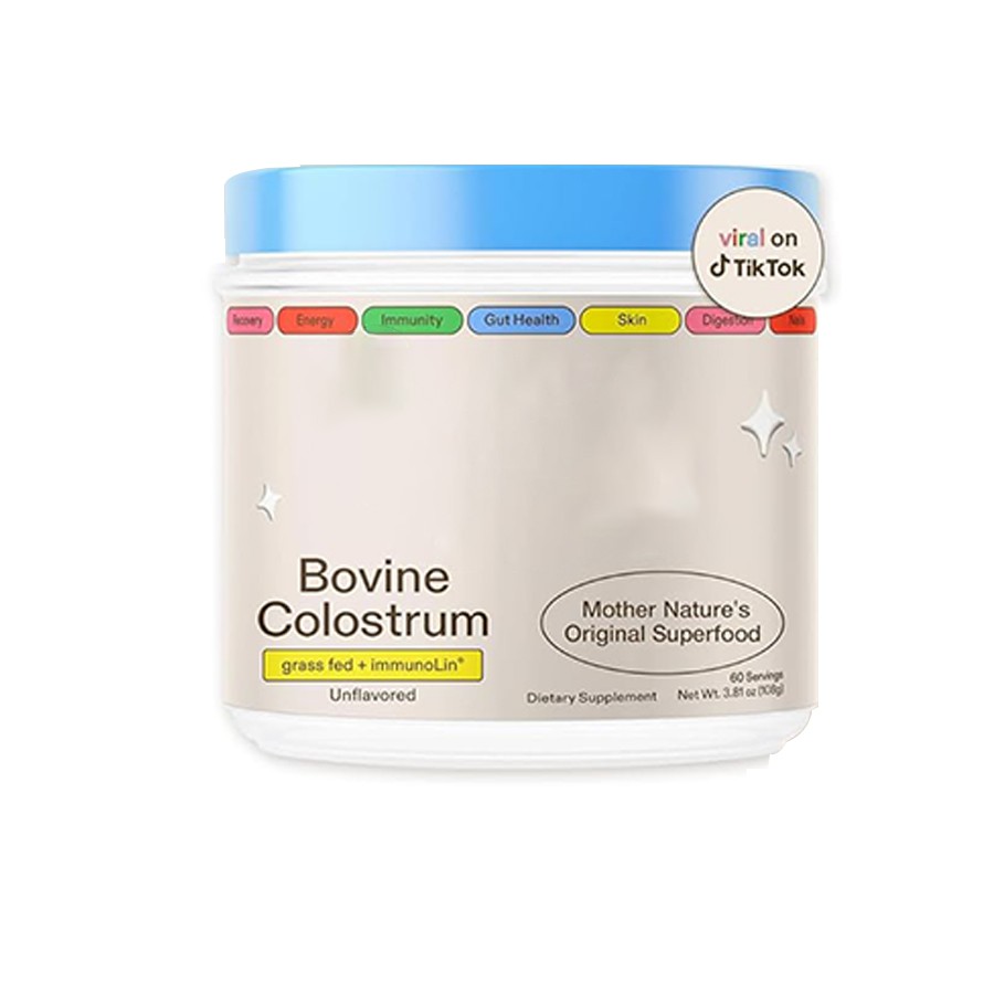 Kapsule kolostra kŕmené trávou s ImmunoLin