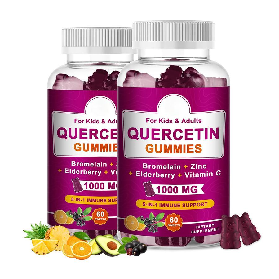 Quercetin Gummies 5 z 1 imunitná podpora žuvačky pre deti dospelých