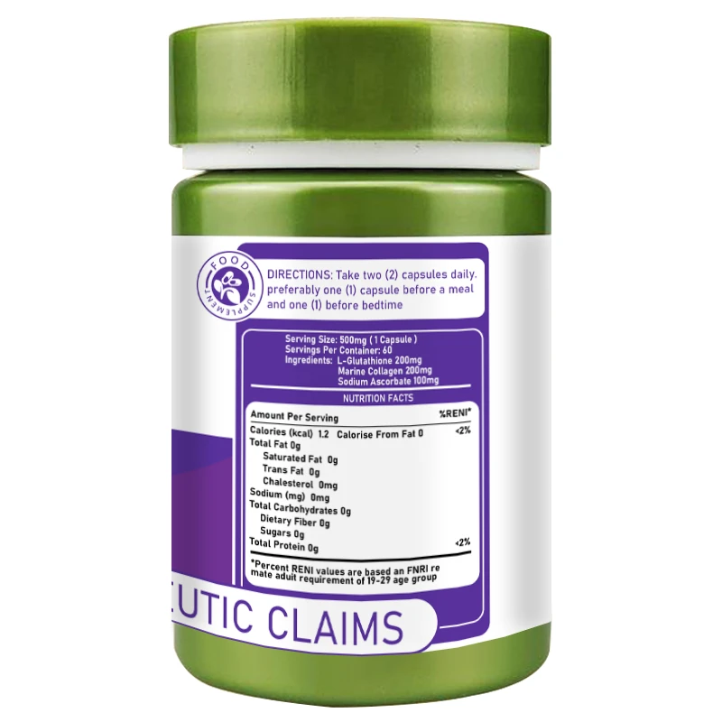Glutathione Skin Brightening Supplement factory