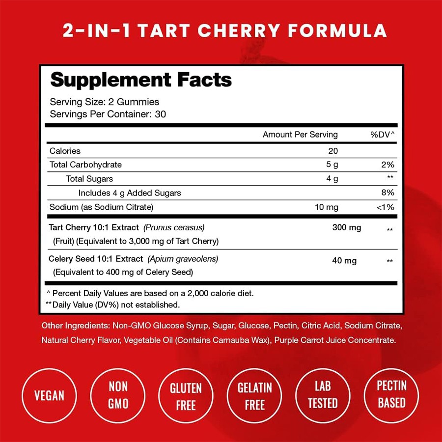 Tart Cherry & Celery Seed Vegan Gummies Natural Support For Uric Acid Health Antioxidant Defense And Daily Wellness suppliers Tart Cherry & Celery Seed Vegan Gummies Natural Support For Uric Acid Health Antioxidant Defense And Daily Wellness suppliers